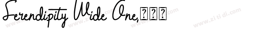 Serendipity Wide One字体转换